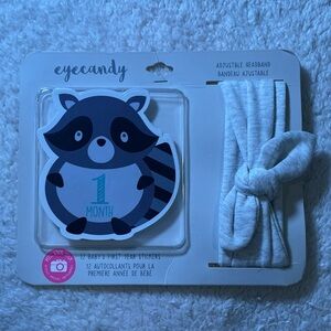 Eye Candy - 12 Baby’s First Year Stickers with Headband
